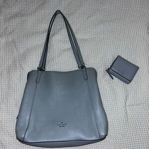 Kate Spade Blue Shoulder Bag with Classic Tote Design